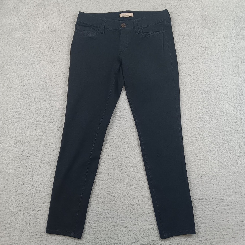 Banana Republic 5-Pocket Legging Skinny Pants 4 Black Stretch S/228411-00